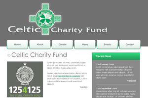 Celtic Charity Fund website design
